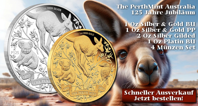 125 Jahre PerthMint Jubilum: in Gold & Silber